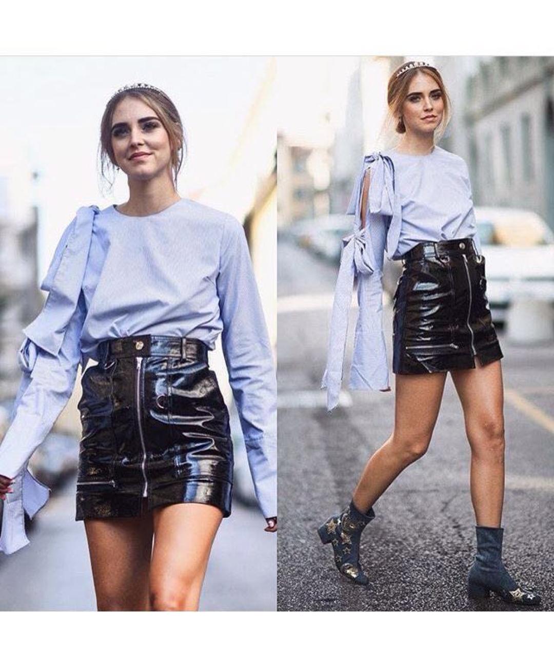 ISABEL MARANT ETOILE Черная кожаная юбка мини, фото 7