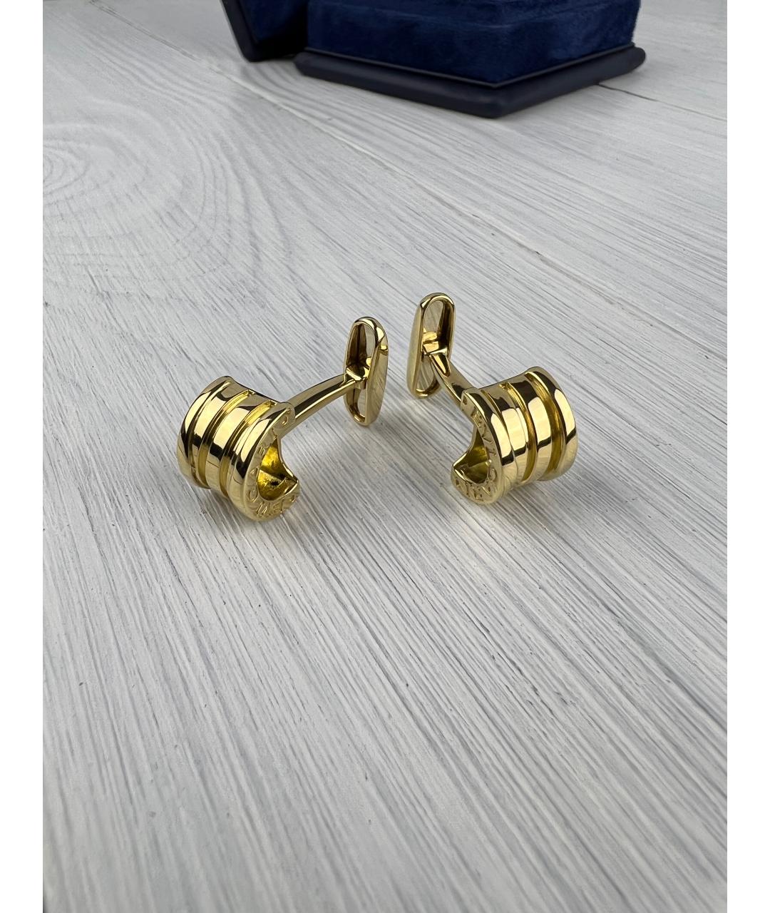 BVLGARI Золотые запонки из желтого золота, фото 4