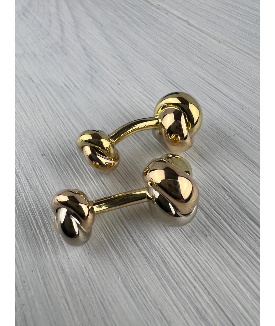 CARTIER Золотые запонки, фото 5