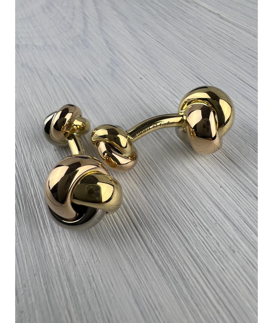 CARTIER Золотые запонки, фото 4