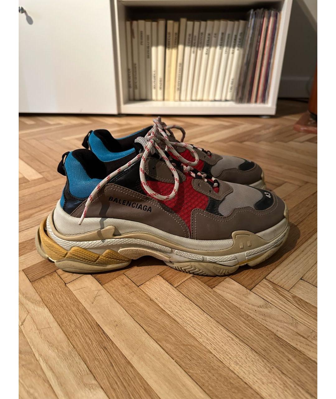 BALENCIAGA Мульти текстильные низкие кроссовки / кеды, фото 8