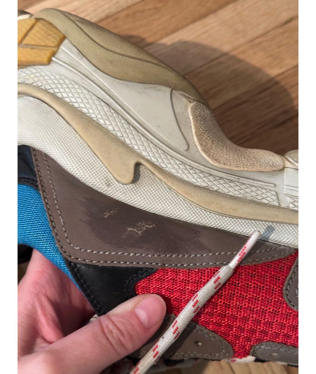 BALENCIAGA Мульти текстильные низкие кроссовки / кеды, фото 6