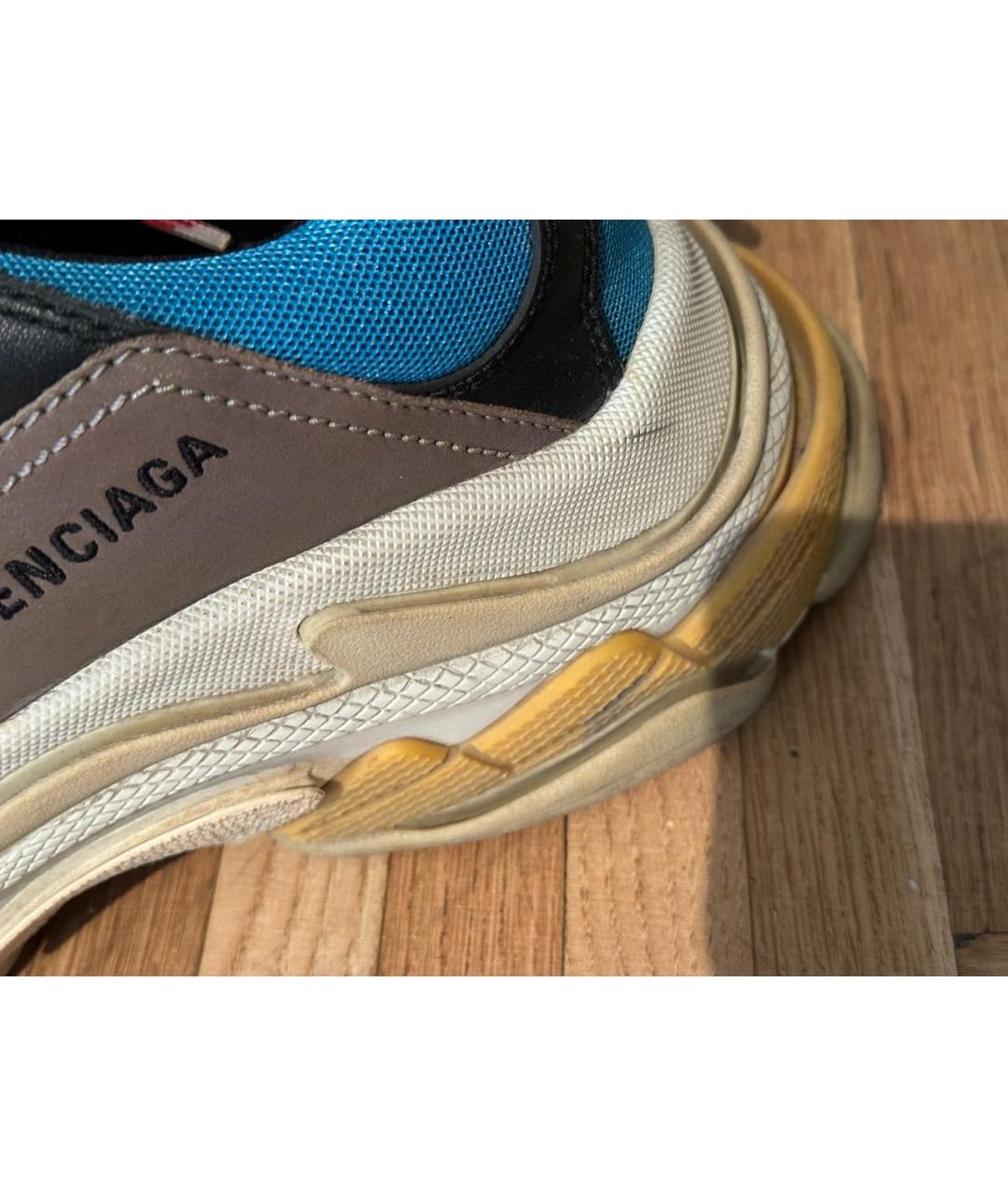 BALENCIAGA Мульти текстильные низкие кроссовки / кеды, фото 7