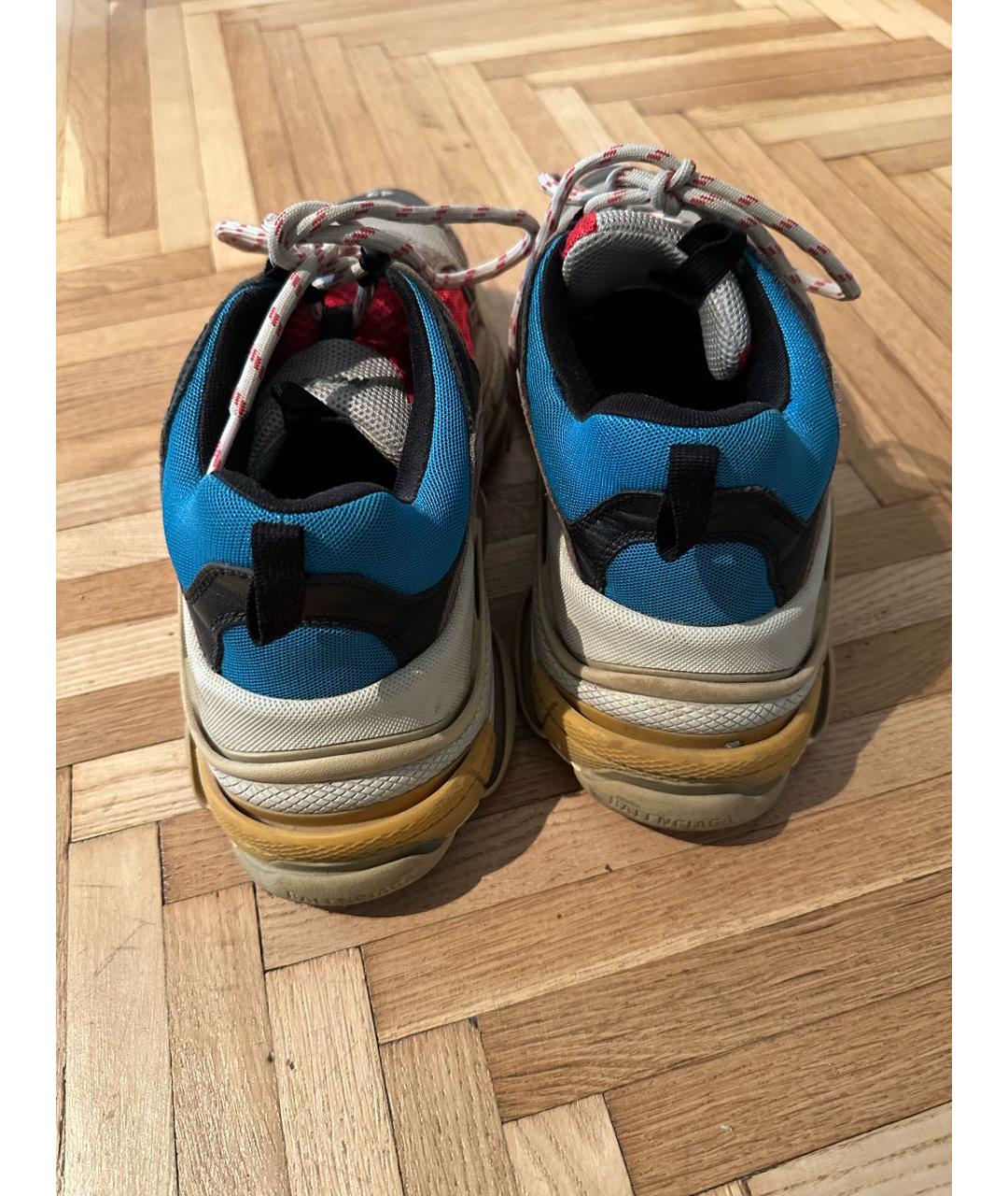 BALENCIAGA Мульти текстильные низкие кроссовки / кеды, фото 4