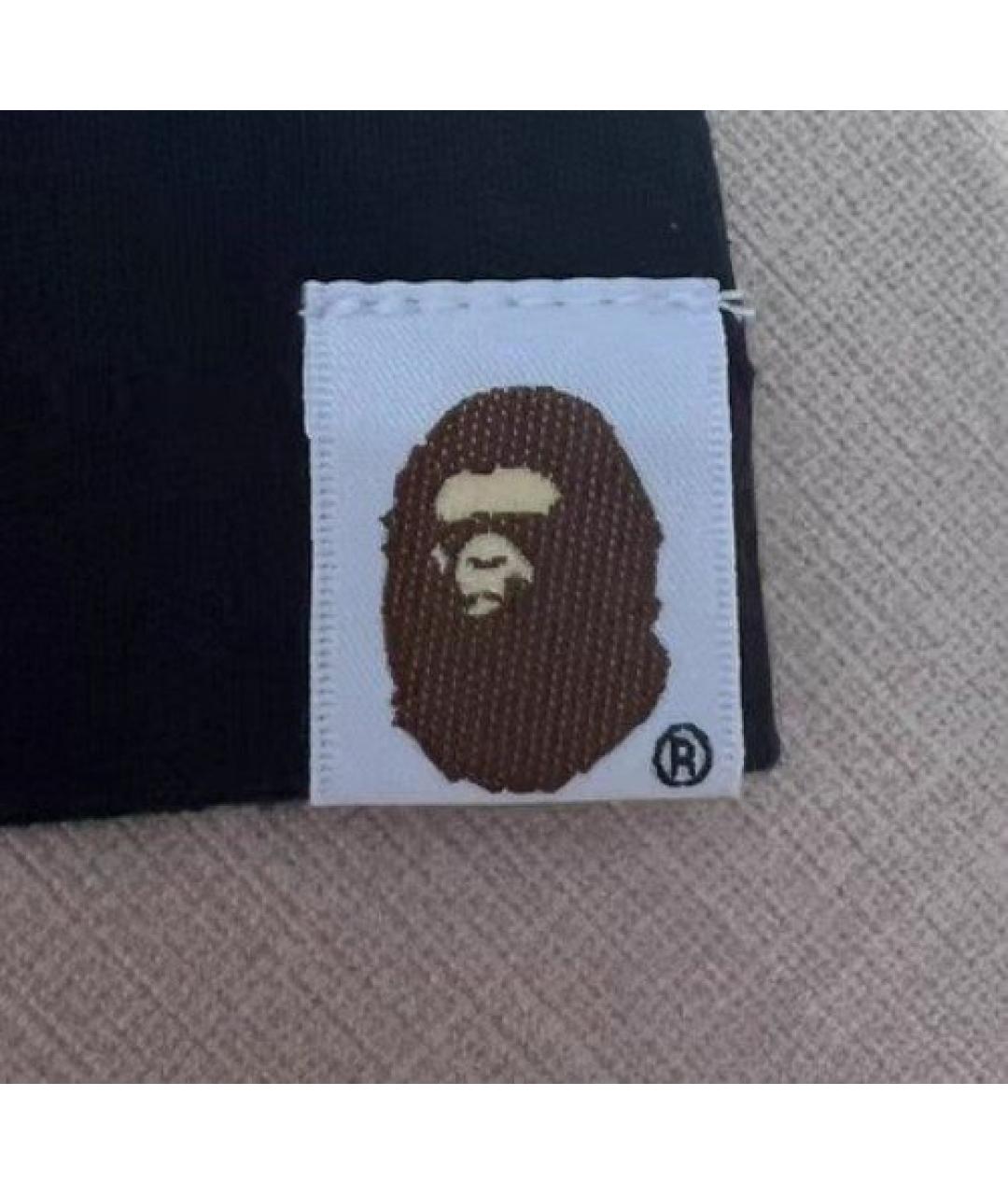 A BATHING APE Черная хлопковая футболка, фото 5