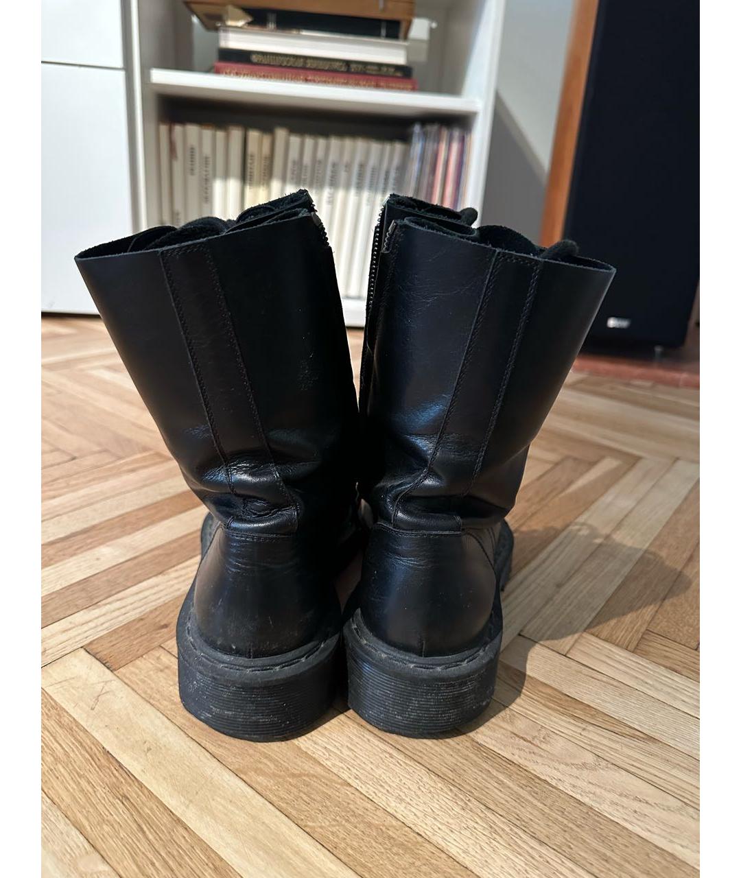 VETEMENTS Черные кожаные ботинки, фото 4