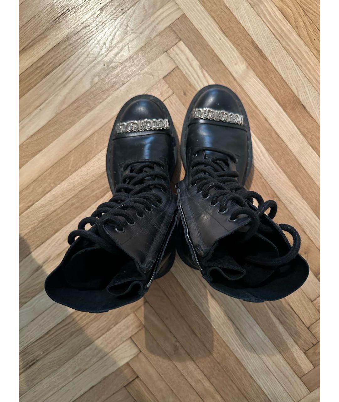 VETEMENTS Черные кожаные ботинки, фото 3