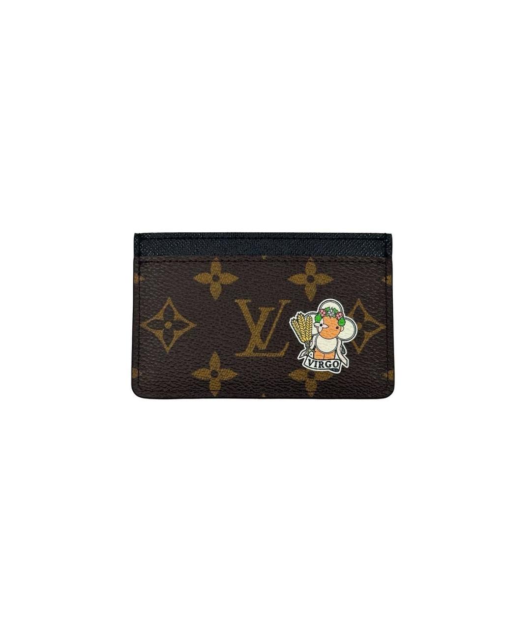 LOUIS VUITTON Коричневый кардхолдер, фото 3