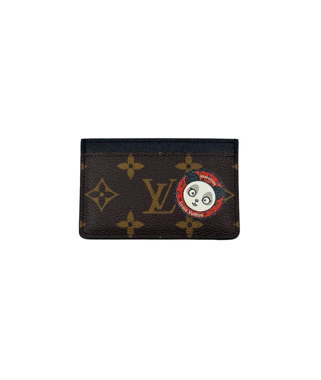 LOUIS VUITTON Коричневый кардхолдер, фото 1