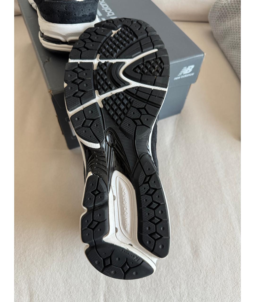 NEW BALANCE Черные замшевые низкие кроссовки / кеды, фото 4