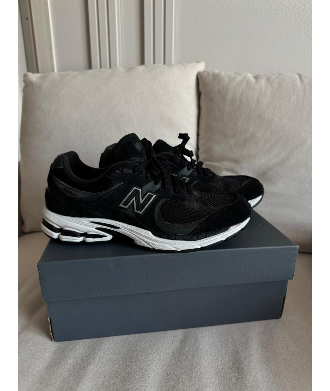 NEW BALANCE Черные замшевые низкие кроссовки / кеды, фото 5