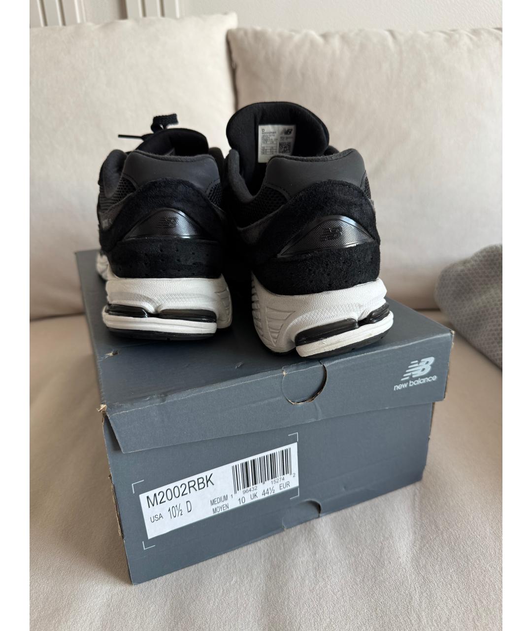 NEW BALANCE Черные замшевые низкие кроссовки / кеды, фото 3