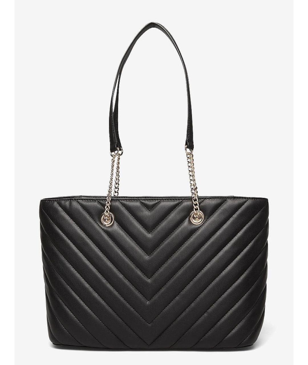 DKNY Черная сумка тоут из искусственной кожи, фото 4