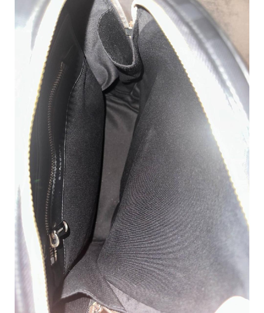 BURBERRY Черный кожаный рюкзак, фото 5