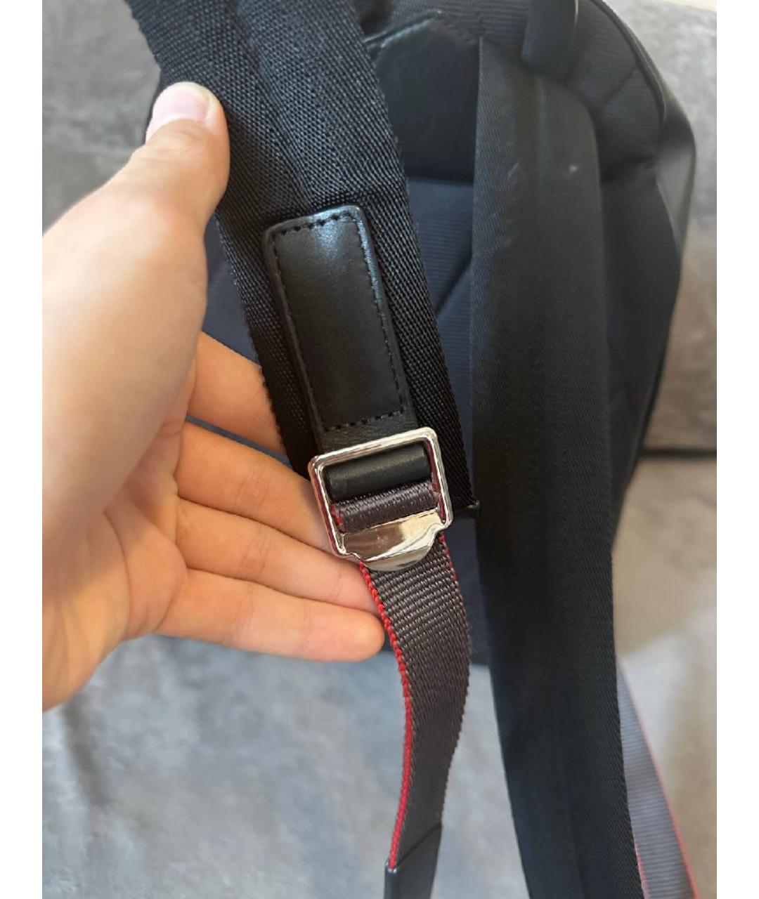 BURBERRY Черный кожаный рюкзак, фото 6