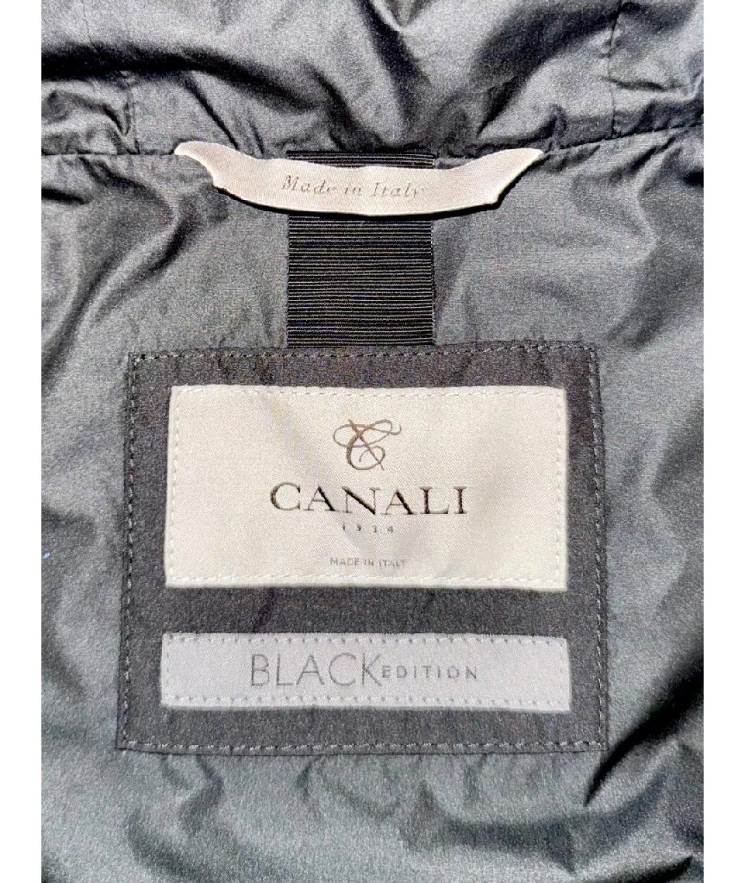 CANALI Черная полиэстеровая куртка, фото 3