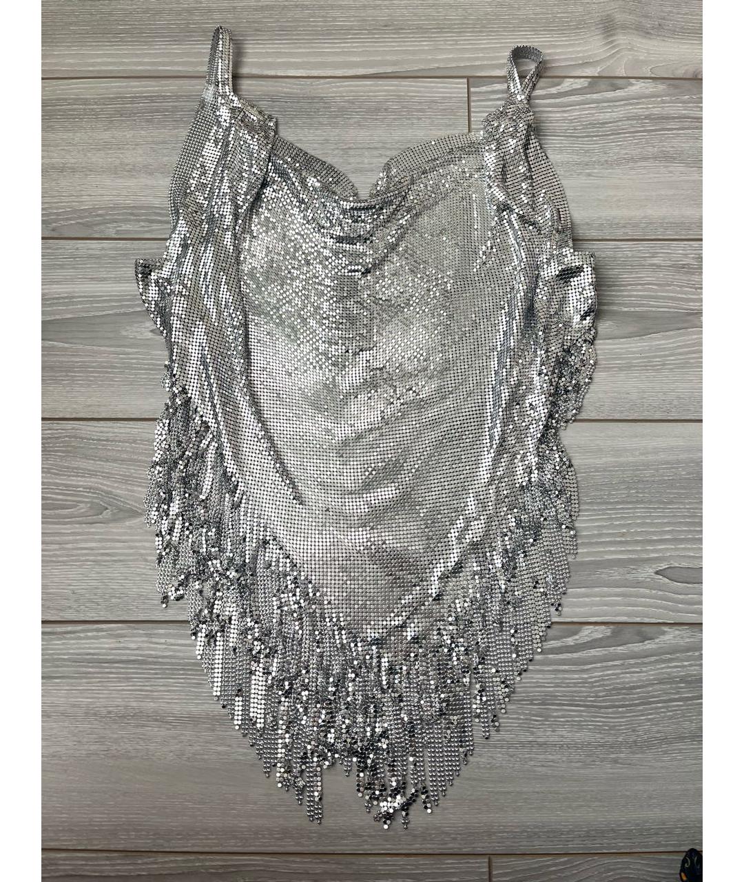 PACO RABANNE Серебряная блузы, фото 4