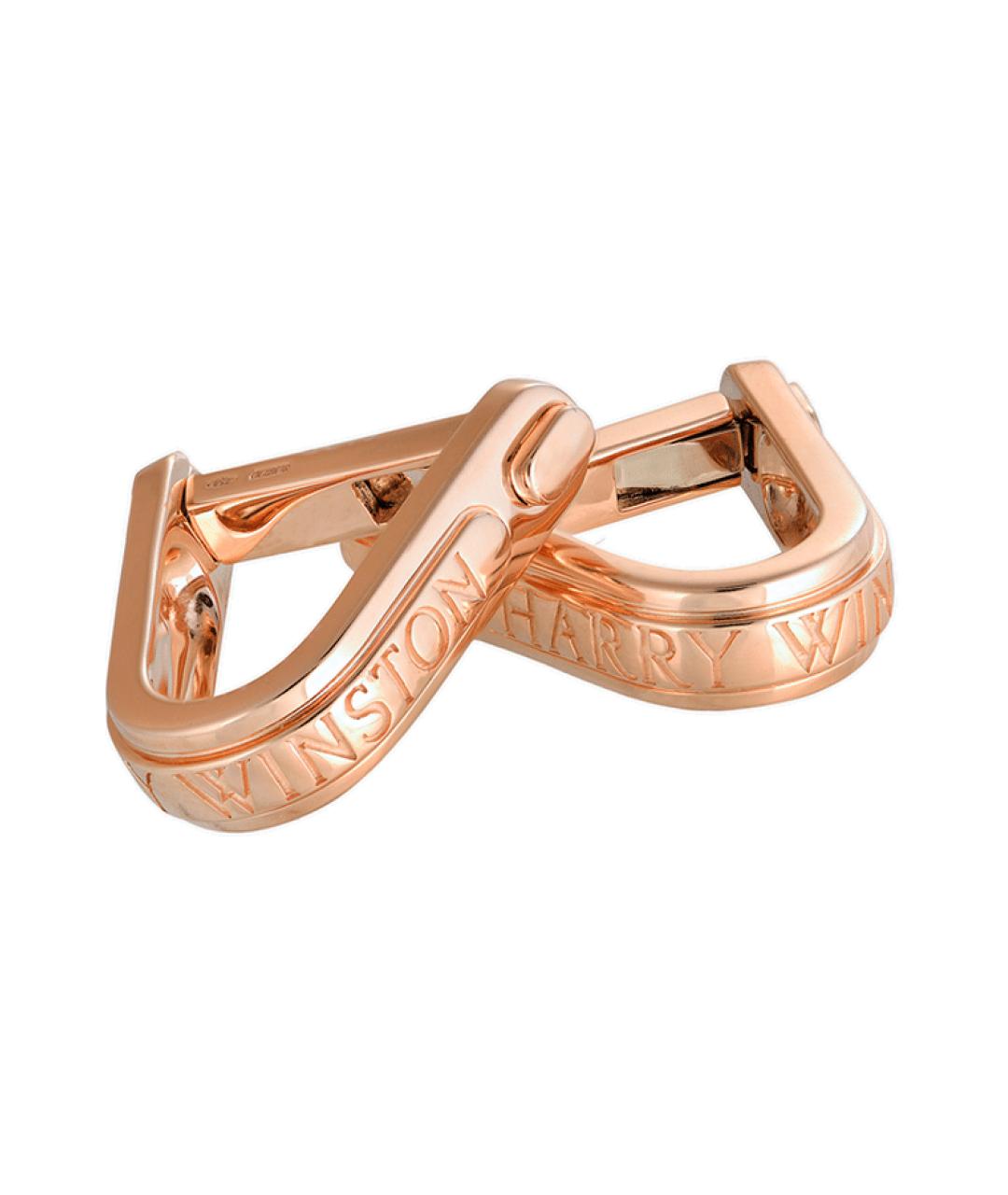 Harry Winston Золотые запонки из розового золота, фото 8