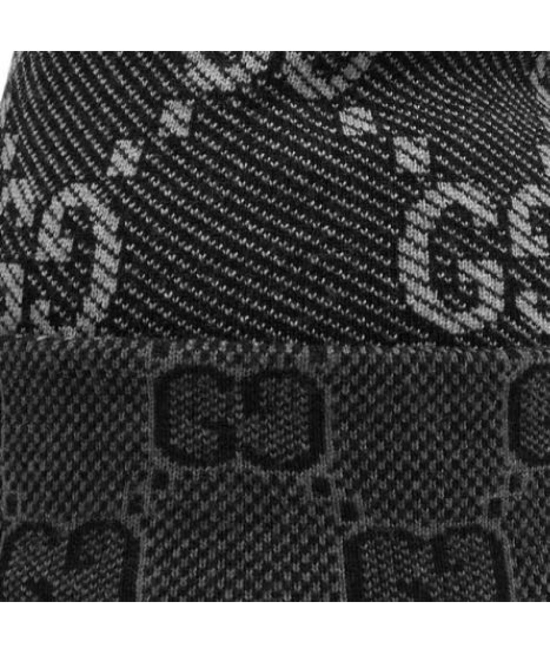 GUCCI Черная шерстяная шапка, фото 4