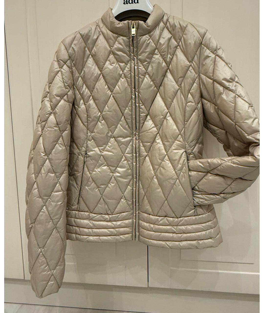 TRUSSARDI Бежевая полиэстеровая куртка, фото 5