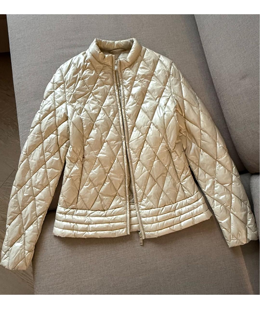 TRUSSARDI Бежевая полиэстеровая куртка, фото 7