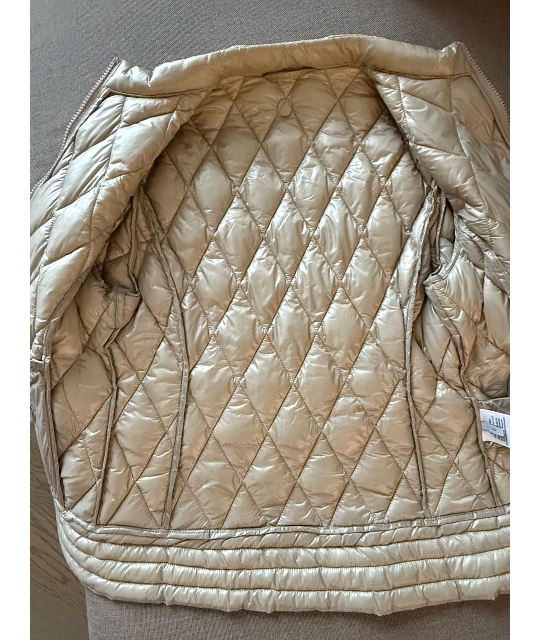 TRUSSARDI Бежевая полиэстеровая куртка, фото 6
