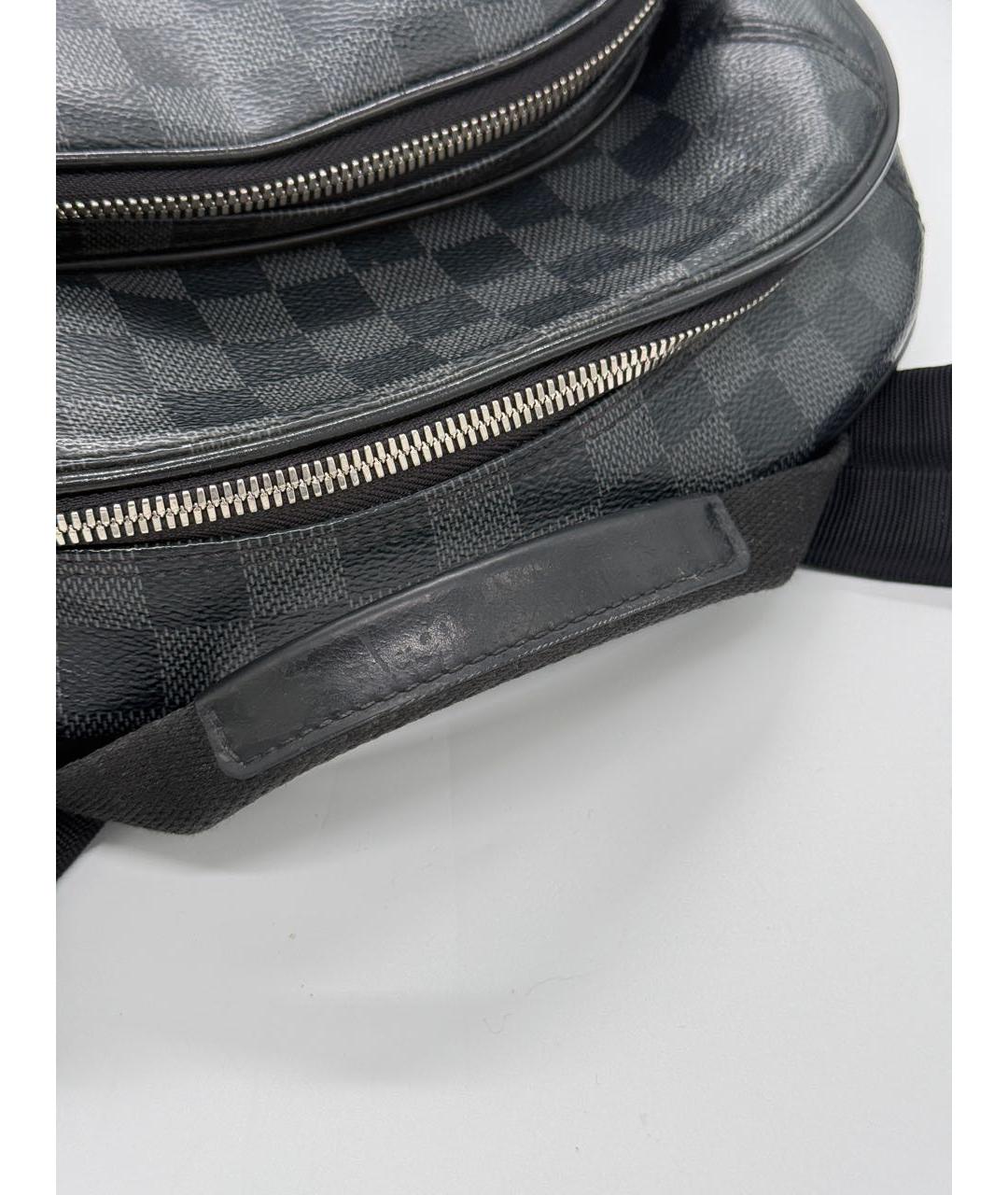 LOUIS VUITTON Антрацитовый рюкзак, фото 3