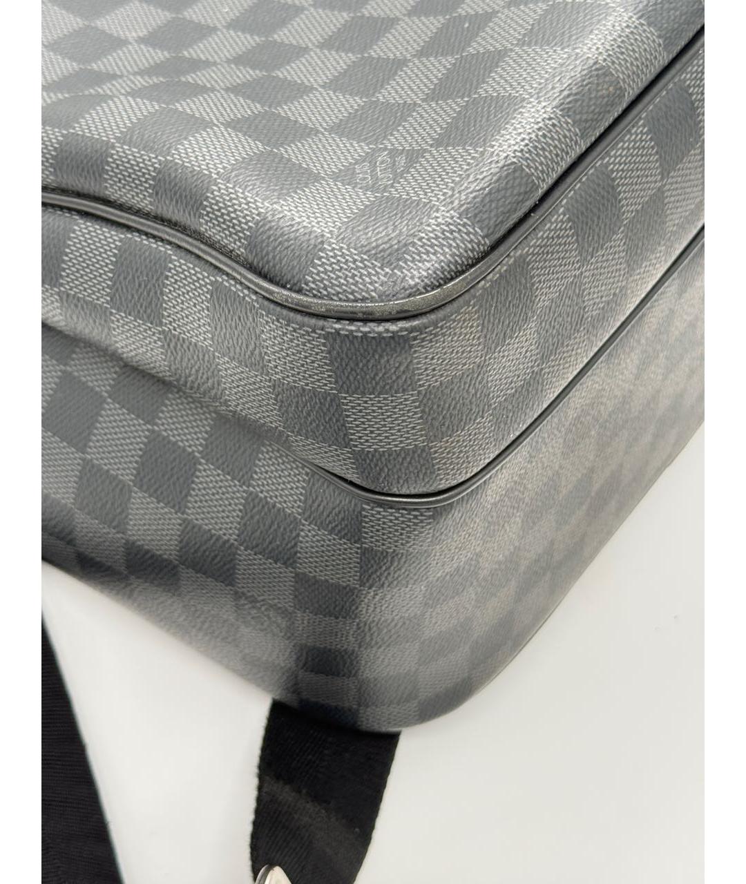 LOUIS VUITTON Антрацитовый рюкзак, фото 4