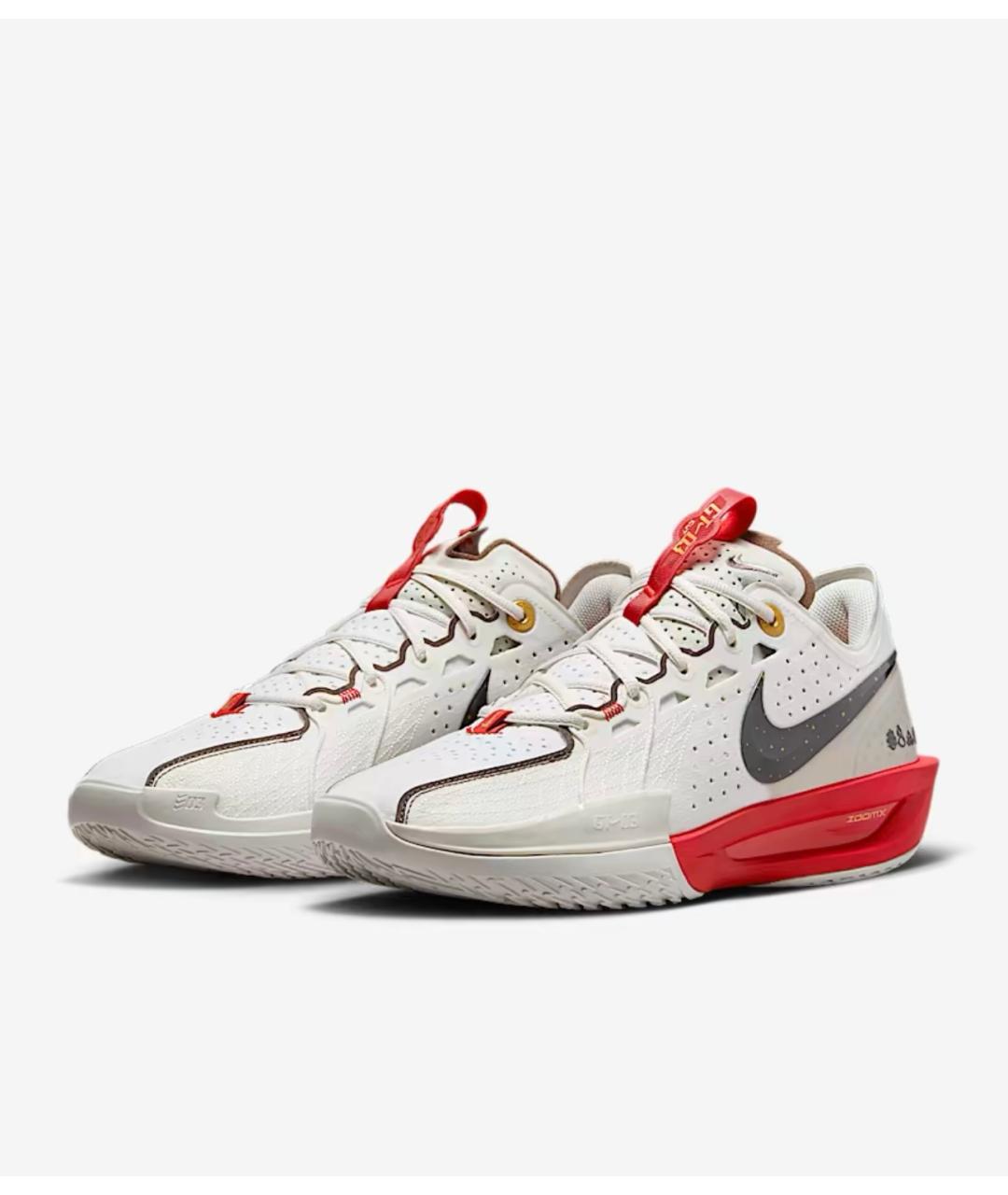 NIKE Белые кожаные низкие кроссовки / кеды, фото 2