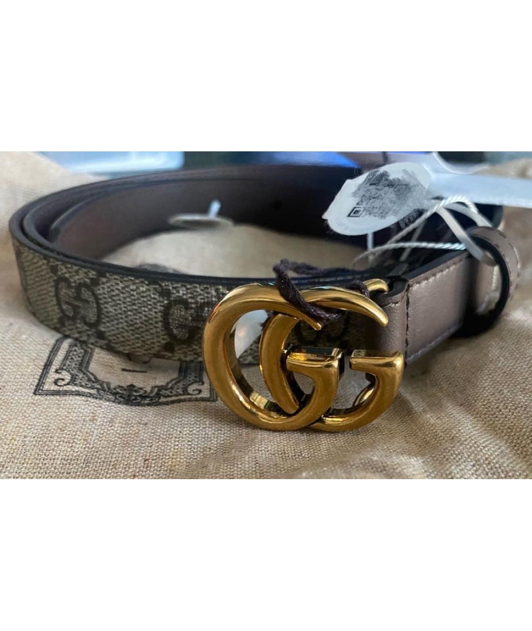 GUCCI Коричневый кожаный ремень, фото 2