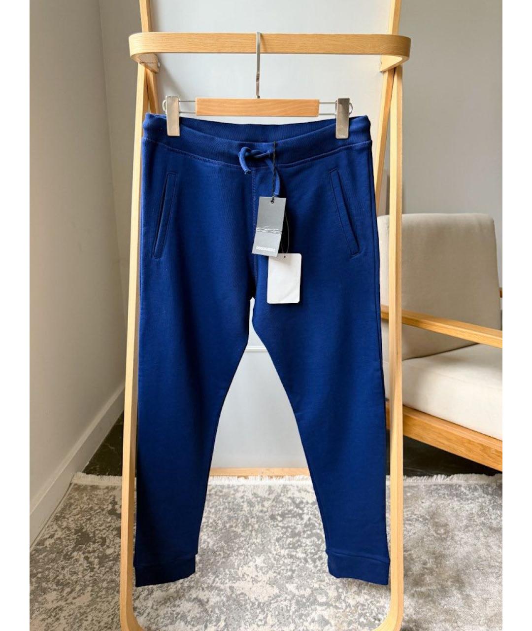 DSQUARED2 Синие хлопковые брюки и шорты, фото 5