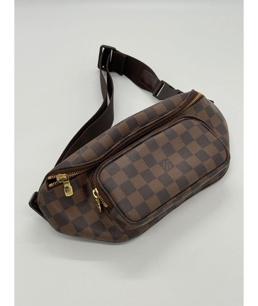 LOUIS VUITTON Коричневая поясная сумка, фото 7