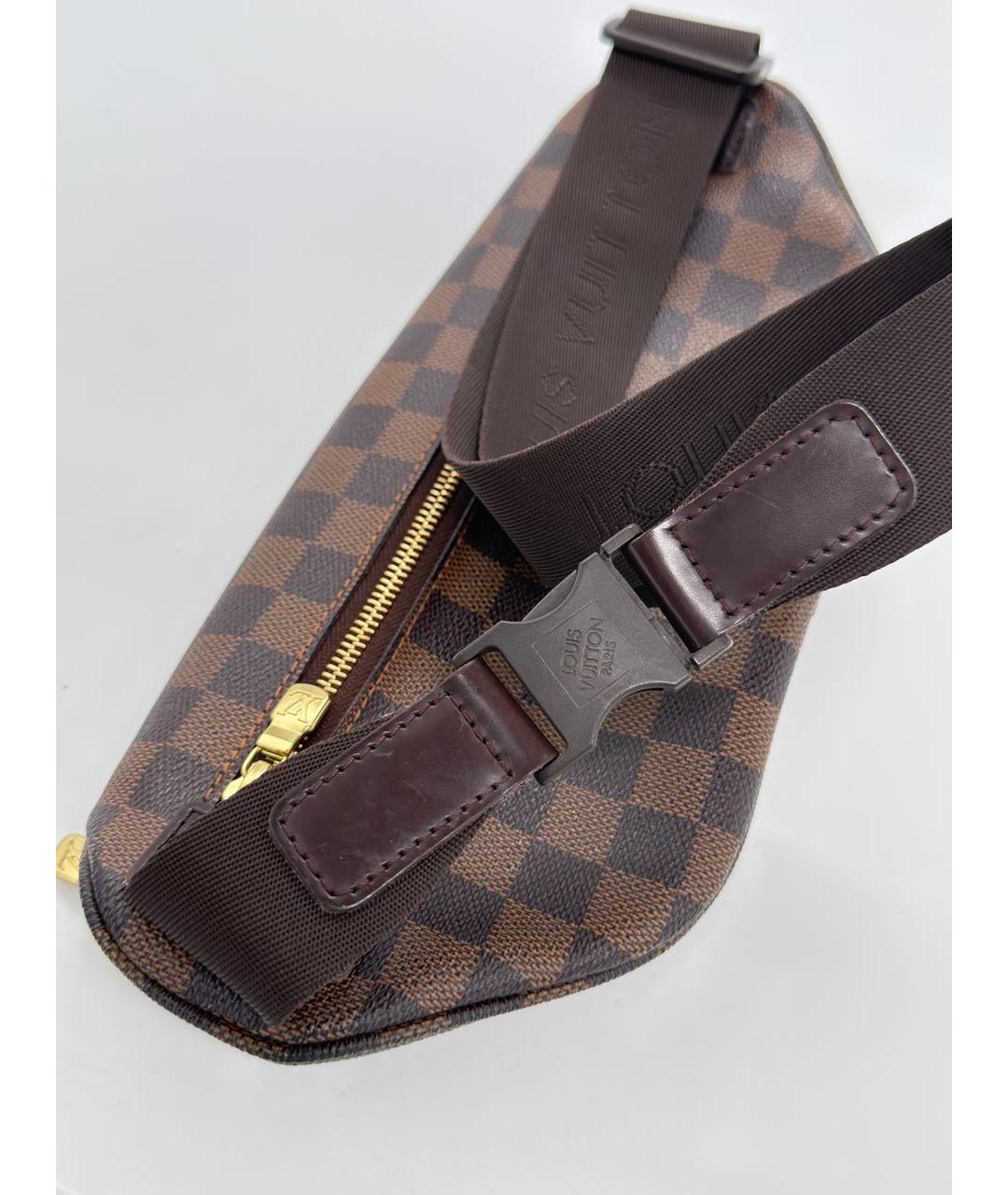 LOUIS VUITTON Коричневая поясная сумка, фото 3