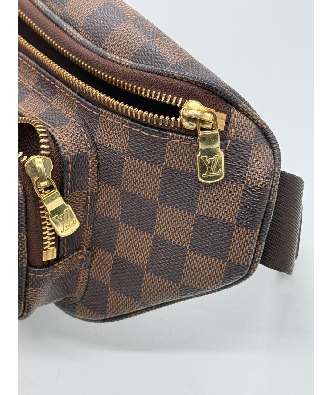 LOUIS VUITTON Коричневая поясная сумка, фото 5