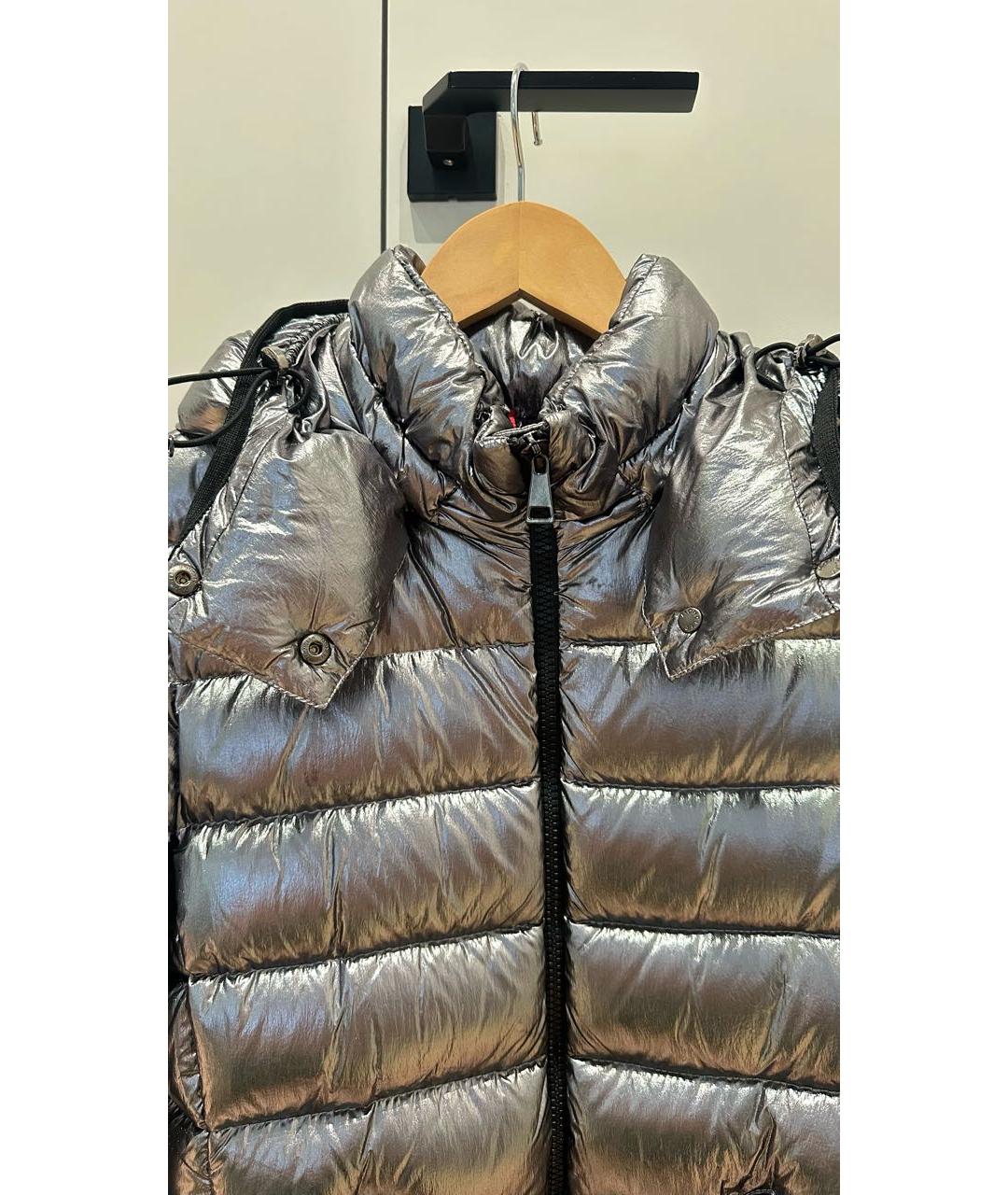 MONCLER Серебряная куртка, фото 4
