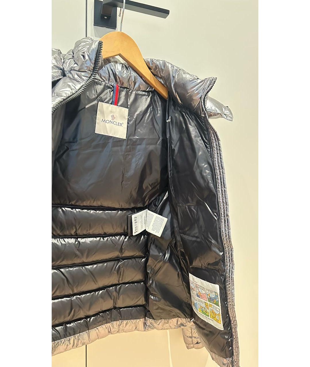 MONCLER Серебряная куртка, фото 5