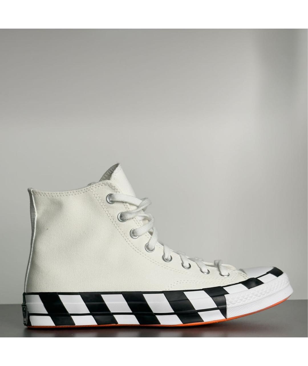 CONVERSE Белые текстильные высокие кроссовки / кеды, фото 8