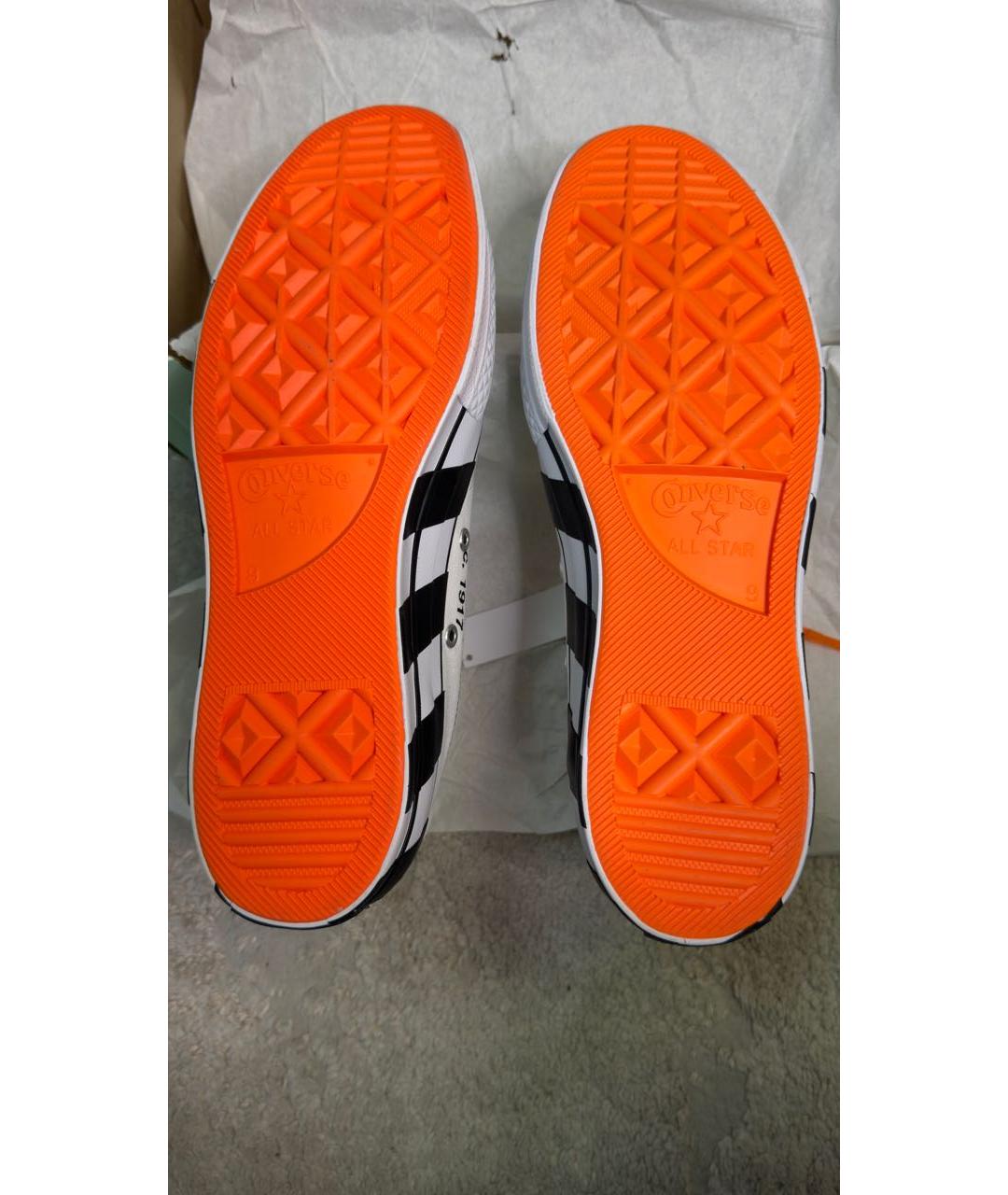 CONVERSE Белые текстильные высокие кроссовки / кеды, фото 4