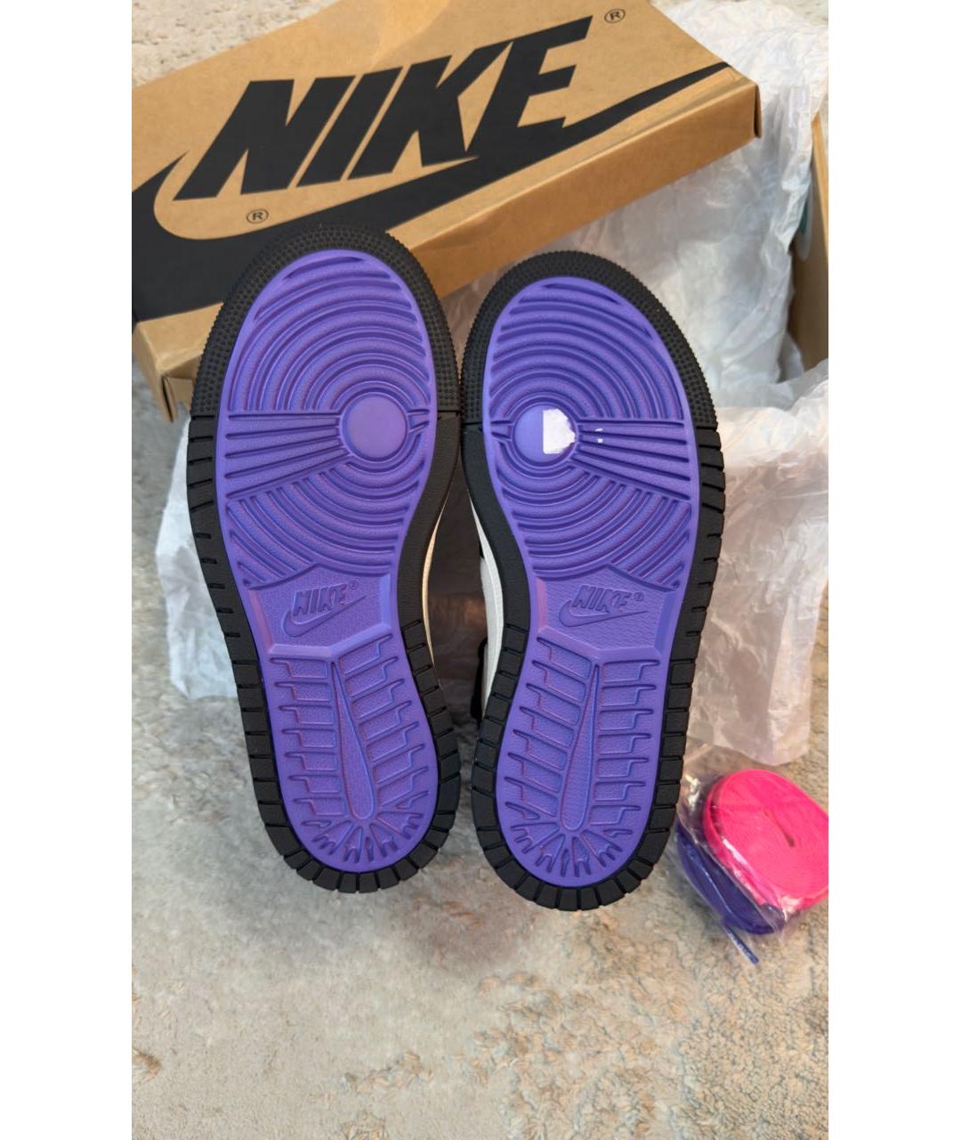 NIKE Черные кожаные кроссовки, фото 6