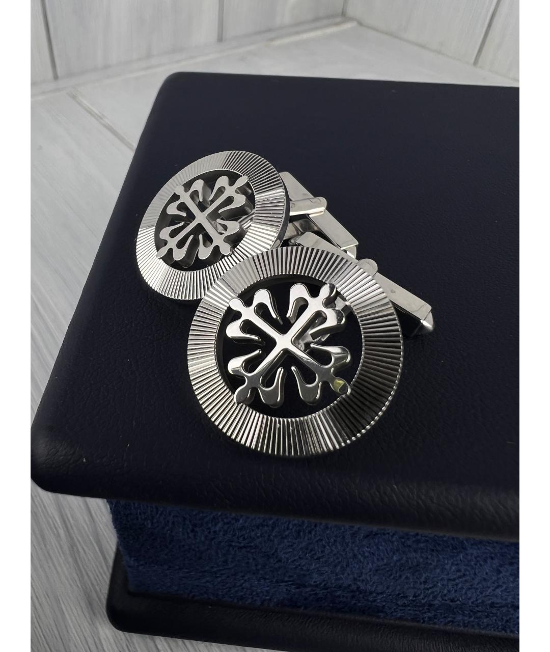PATEK PHILIPPE Запонки из белого золота, фото 5