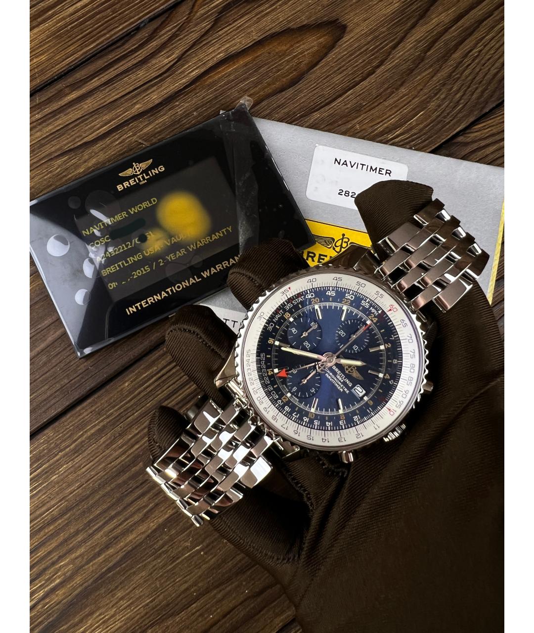 BREITLING Темно-синие часы, фото 8