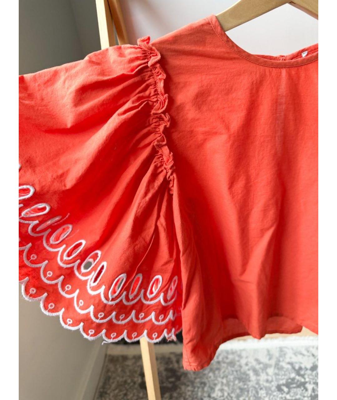 STELLA MCCARTNEY Оранжевая хлопковая рубашка/блузка, фото 4