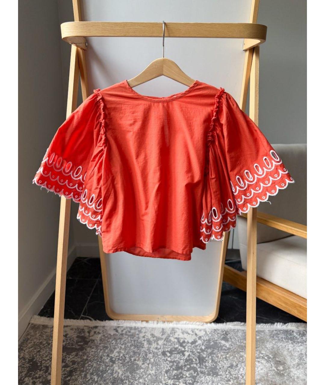 STELLA MCCARTNEY Оранжевая хлопковая рубашка/блузка, фото 1