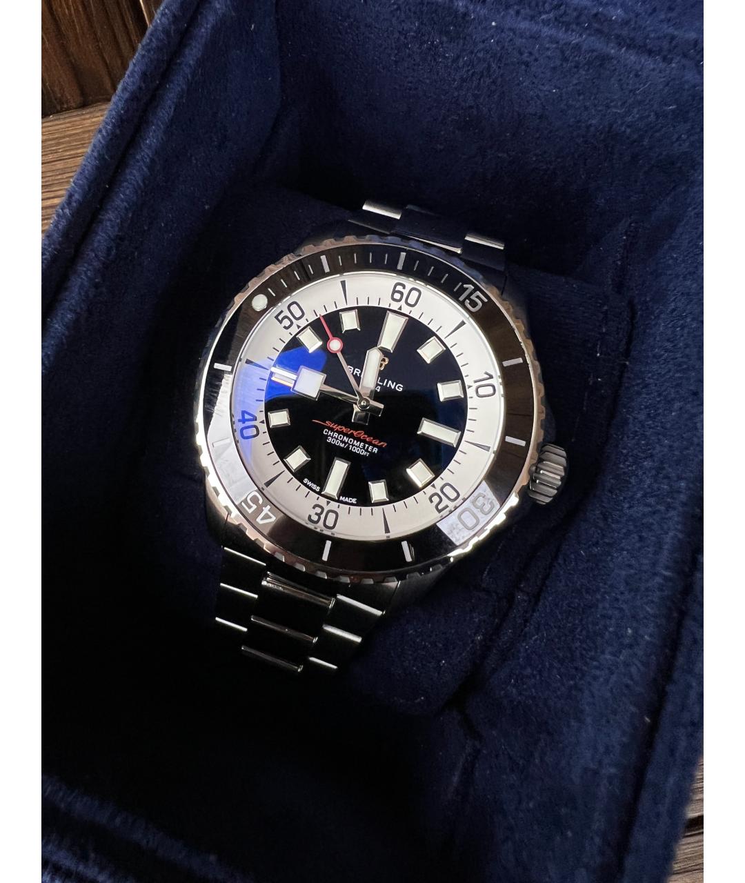 BREITLING Черные часы, фото 3