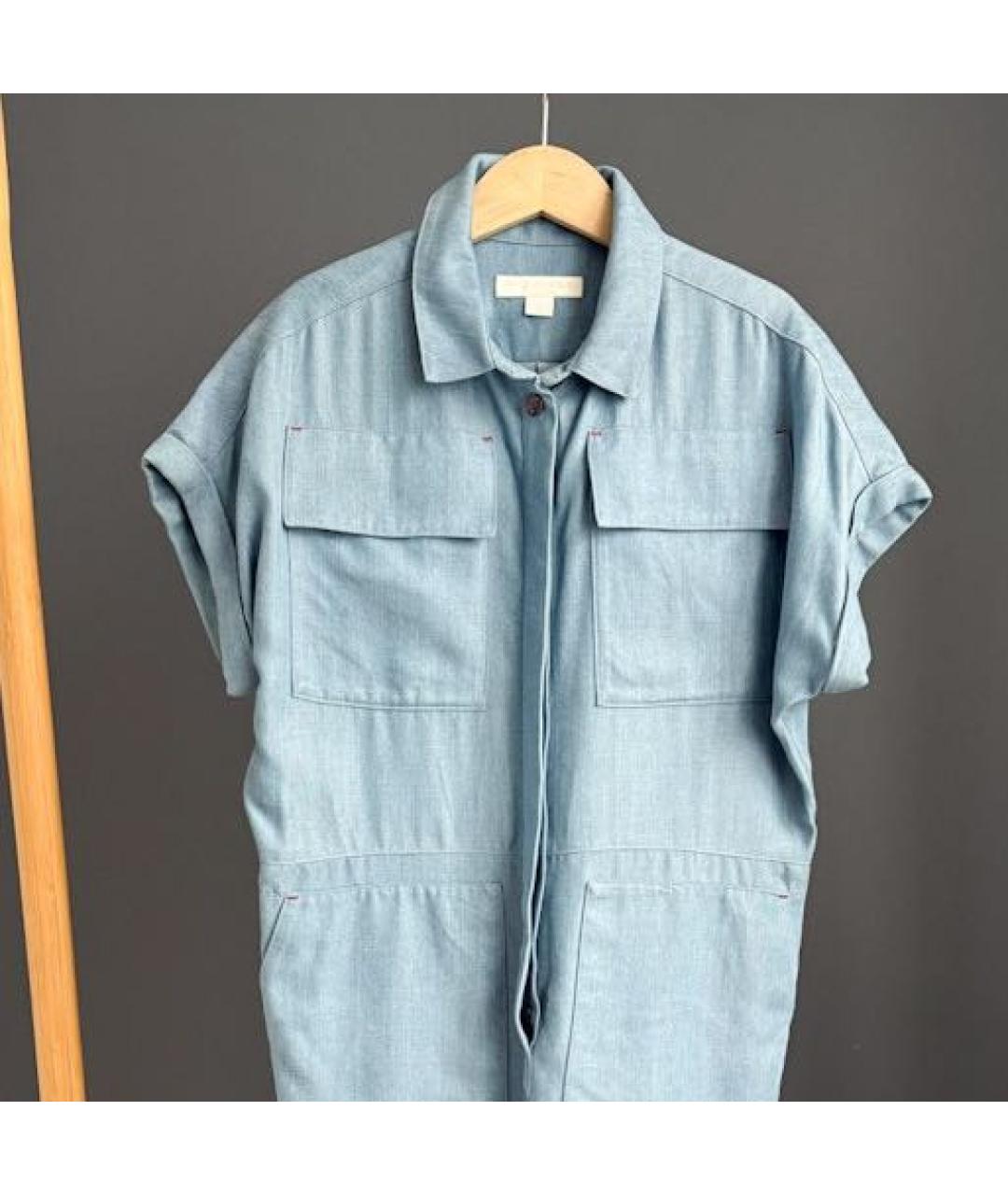 BURBERRY Голубой комбинезон, фото 3