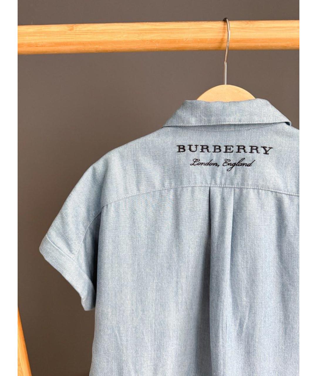 BURBERRY Голубой комбинезон, фото 5