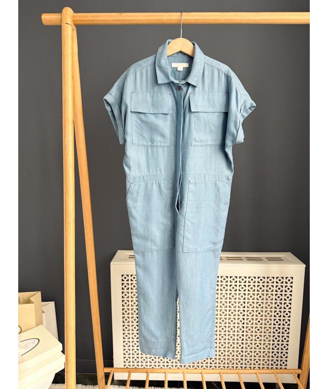 BURBERRY Голубой комбинезон, фото 1