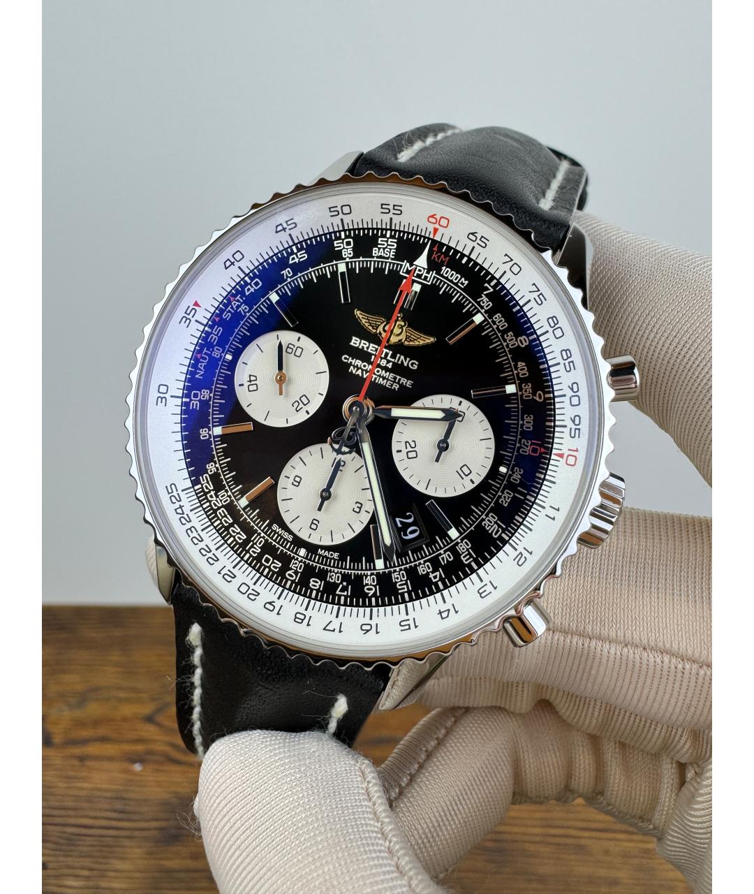 BREITLING Черные часы, фото 3