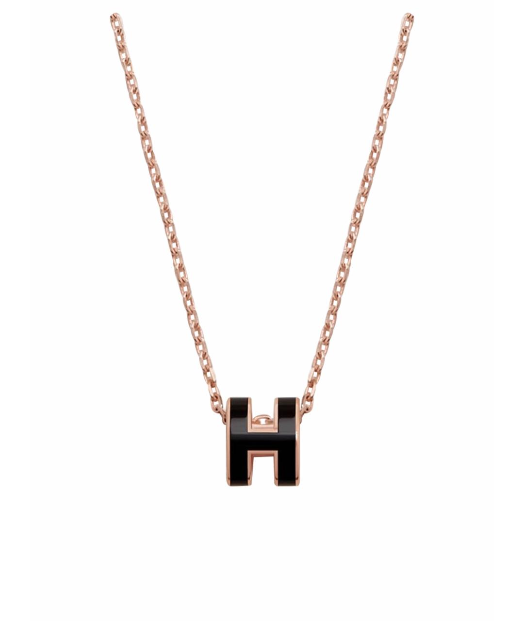 HERMES Черная металлическая подвеска, фото 1