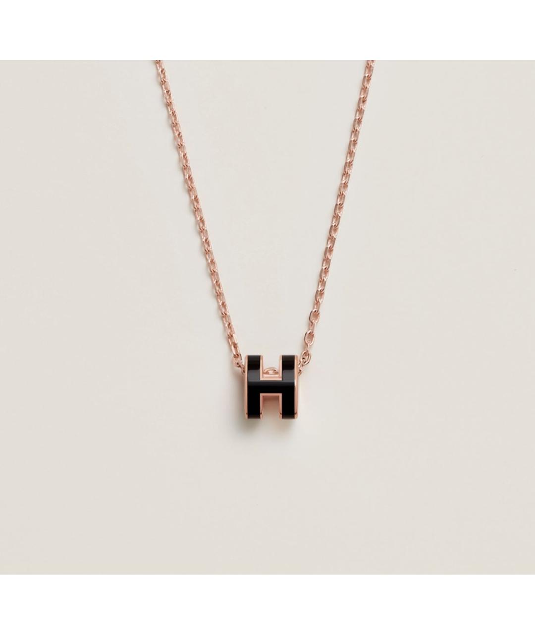 HERMES Черная металлическая подвеска, фото 4